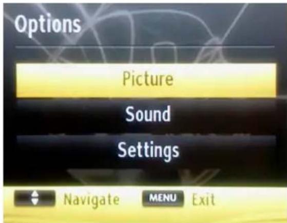 SCHAUB LORENZ 22LEE5900 - Using MENU button in Media Browser Mode - 1