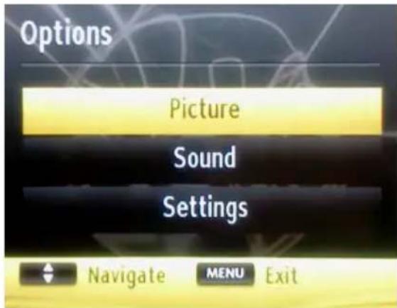SCHAUB LORENZ 32LEE6900 - Using MENU button in Media Browser Mode - 1