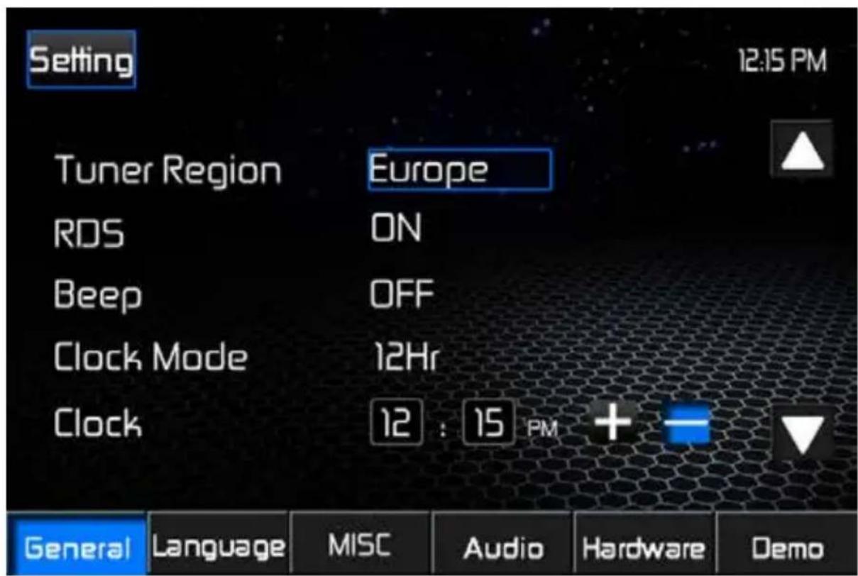 AUDIOVOX VME 9415 - SETTINGSMENU - 1