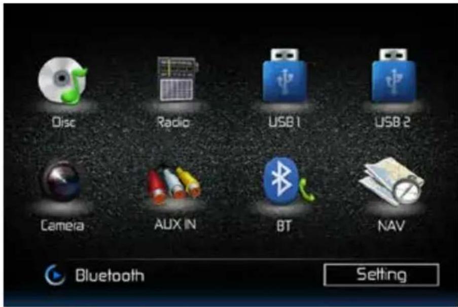 AUDIOVOX VME 9415 - Menu Source - 1