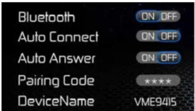 AUDIOVOX VME 9415 - Pairing Your Mobile Phone with the Head Unit - 1