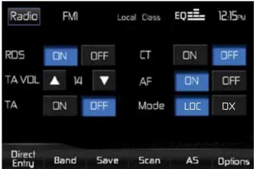 AUDIOVOX VME 9415 - Menu Optionen - 1