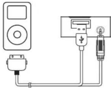AUDIOVOX VXE 3010 - Aktivieren des iPod®-Modus - 1