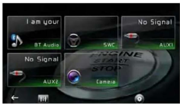 AUDIOVOX VXE 3010 - Selecting an Audio/Video Source, Bluetooth, Steering Wheel Controls or Backup Camera - 3