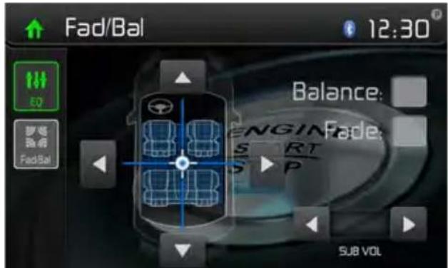 AUDIOVOX VXE 3010 - Adjusting the Fader and Balance - 1