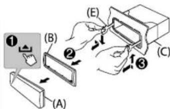 JVC KDDB95BT - How to remove the unit - 1