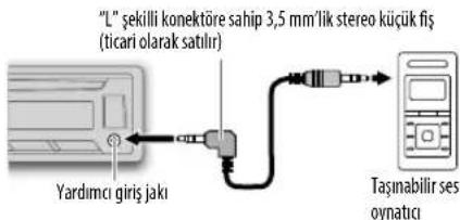 JVC KDR951BT - Taşınabilir bir sesçalarin kullanilması - 1