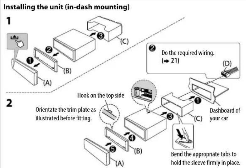 JVC KDR951BT - Basic procedure - 1