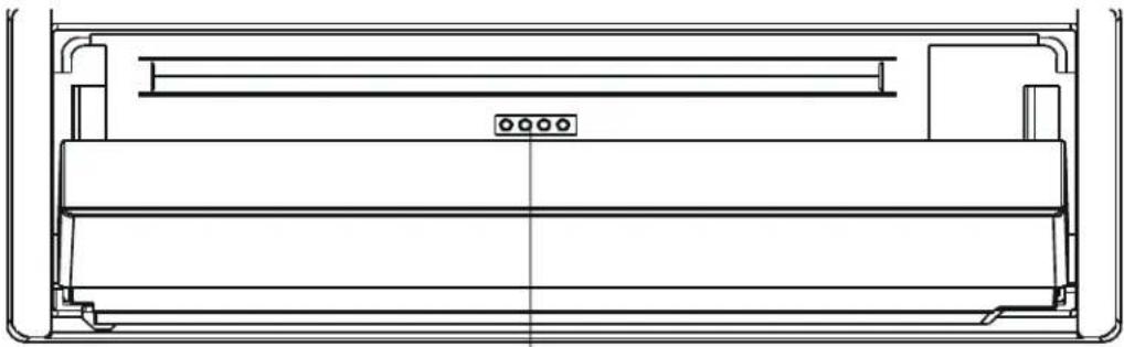 TOKAI LAR5431 - Description de la façade du châssis de l'appareil après avoir glissé le panneau frontal - 1