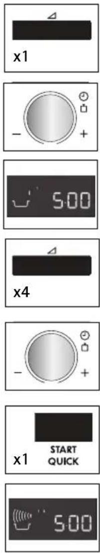 x1 - + 5:00 x4 - + x1 START QUICK 5:00