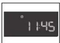 AEG MC2665E - Configuración del tiempo con el reloj:puesto en hora - 1