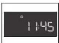 Änderung der Uhrzeit bei eingestellter Uhr 1