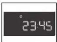 Configuración del tiempo con el reloj:puesto en hora 2