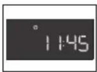 Configuración del tiempo con el reloj:puesto en hora 1