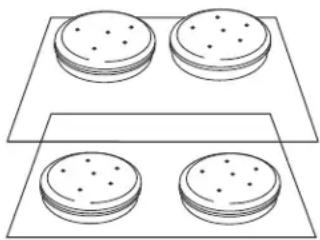 MAYTAG MMW7730DS - Positions des grilles et plats pour les gâteaux à étages pour fours avec ou sans convection de 30" (76,2 cm) - 1
