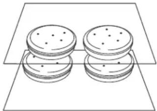 MAYTAG MMW7730DE - Positions des grilles et plats pour les gâteaux à étages pour fours avec ou sans convection de 27" (68,6 cm) - 1