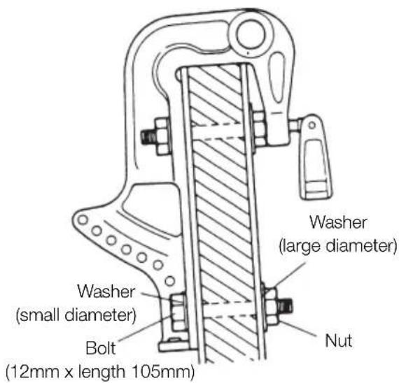 Tohatsu MX50D2 EverRun - Clamp Bracket Dimensional Drawing - 1