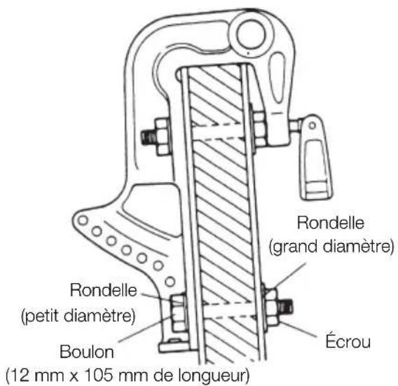 Tohatsu MX50D2 EverRun - Étrier de fixation Plan dimensionnel - 1