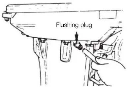 Tohatsu MX25H EverRun - Use flushing plug. - 1