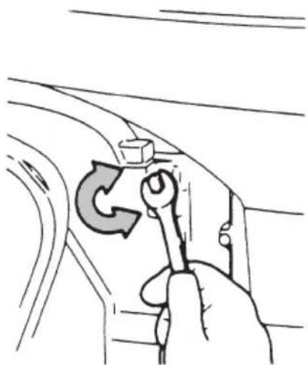 Tohatsu MX25H EverRun - Steering load adjustment - 1