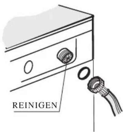 BOMANN WA 921 - - Reinigung des Filters des Elektroventils. - 1