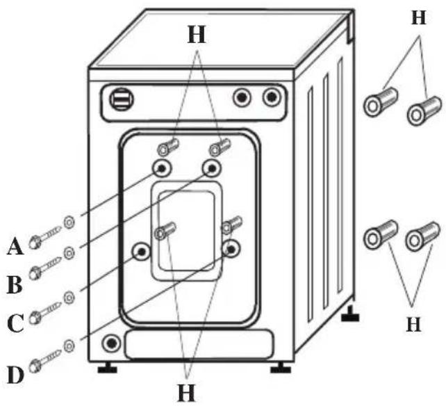 BOMANN WA 923 - - Entfernen der Verankerung - 1