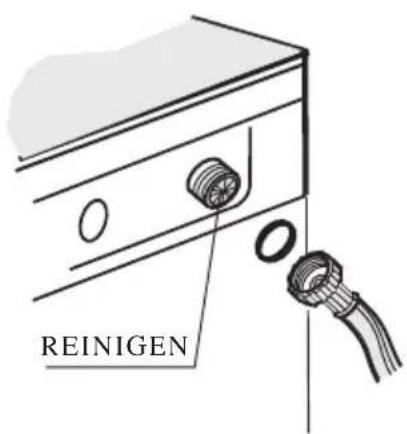 BOMANN WA 924 - - Reinigung des Filters des Elektroventils. - 1