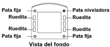 DANBY DWM17WDB - PATAS NIVELADORAS - 5