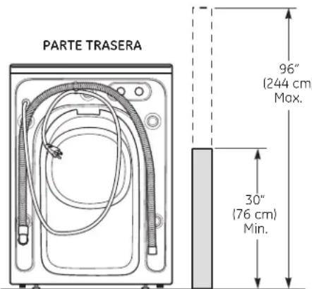 GE WCVH4800KWW - REQUISITOS DE DESAGUE - 1
