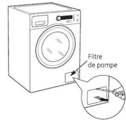 GE WCVH4800KWW - Nettoyage du filtre de pompe - 1
