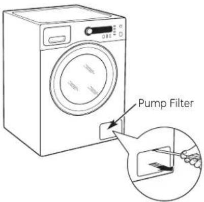 GE WCVH4800KWW - Clean Pump Filter - 1