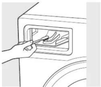 GE WCVH4800KWW - Nettoyage du joint d'étanchéité de la porte - 3