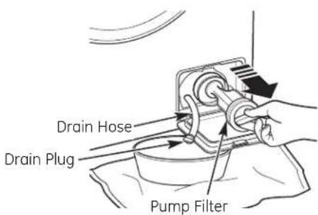 GE WCVH4800KWW - Clean Pump Filter - 2