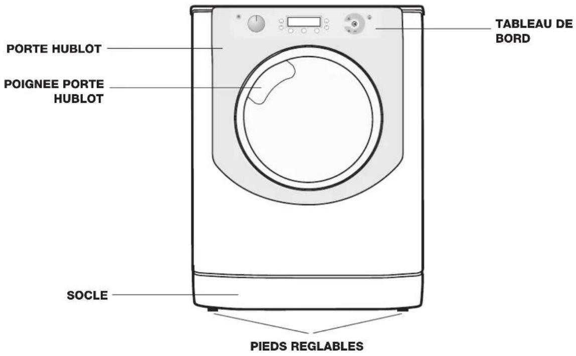HOTPOINT Aqualtis AQ83F 497 - Description de l'appareil - 1