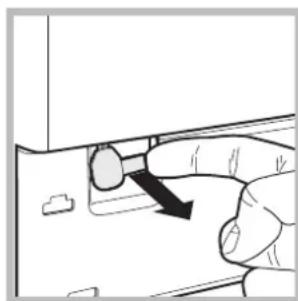 HOTPOINT Aqualtis AQ83F 497 - Opening the porthole door manually - 2