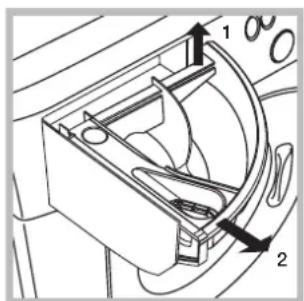 HOTPOINT WMD 863 - Cleaning the detergent dispenser drawer - 1