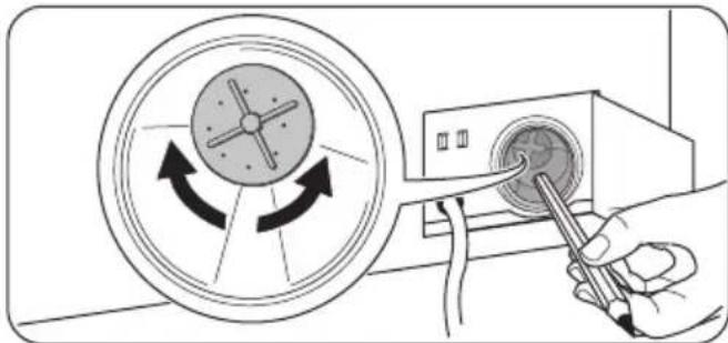 ZANUSSI ZWNB 7140 AL - Nettoyage de la pompe - 4