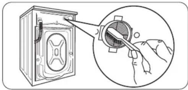 ZANUSSI ZWNB 7140 AL - De watertoevoerfilters schoonmaken - 2