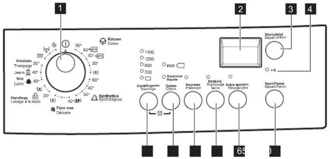 ZANUSSI ZWNB 7140 AL - Bedieningspaneel - 1