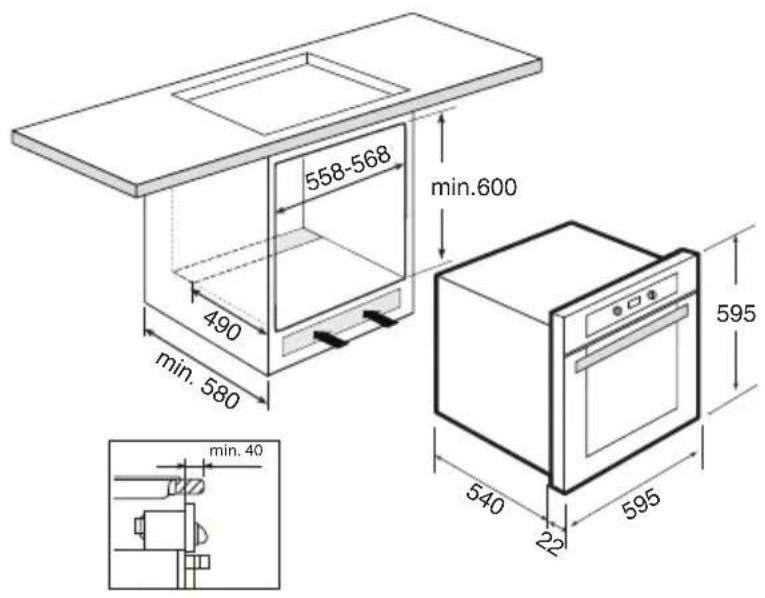 ETNA A3425FTRVS - Ovenfruit plaatsen - 3