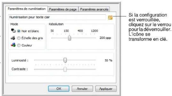 XEROX Documate 7600 - Onglet Paramètres de numérisation - 1