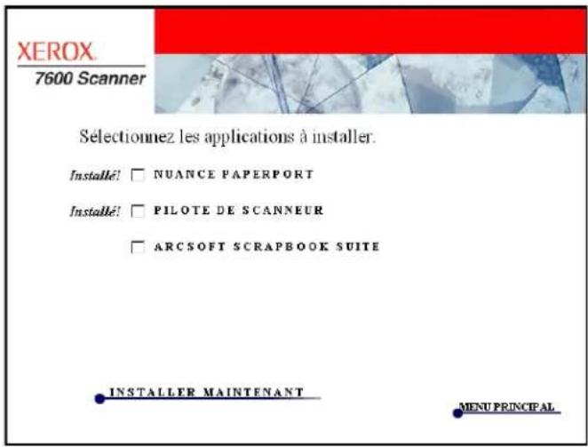 XEROX Documate 7600 - Applications supplémentaires fournies avec le scanner - 1