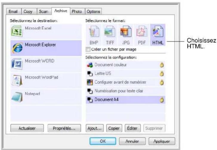 XEROX Documate 7600 - Pour numériser et créé une page Web HTML : - 1