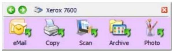 XEROX Documate 7600 - Pour numériser à partir du panneau de boutons One Touch : - 2