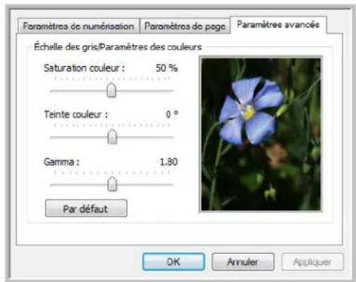 XEROX Documate 7600 - Cliquez sur I'onglet Paramétres avancés. - 1