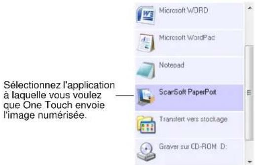 XEROX Documate 7600 - Selection de nouveaux paramètres pour un bouton - 2