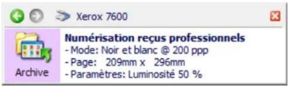 XEROX Documate 7600 - Pour numériser vers plusieurs dossiers de stockage : - 1