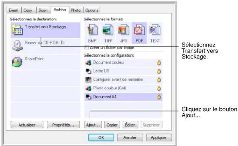 XEROX Documate 7600 - Pour définiter plusieurs dossiers pour le transfert vers stockage : - 1