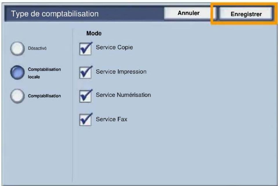 XEROX WorkCentre 7346V AZ - Appuyez sur la touche Enregistrer. - 1