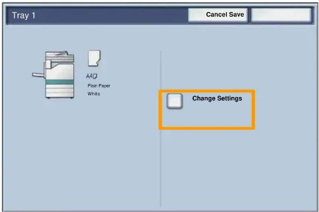 XEROX WorkCentre 7346V AZ - Tray Settings - 1